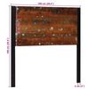 vidaXL Headboard Mixed Color Solid reclaimed wood and iron For single bed