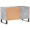 vidaXL Record Cabinet Concrete Grey Engineered Wood, Iron Medium