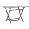 vidaXL Dining Table Grey with a natural finish