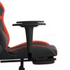 vidaXL Gaming Chair Black and Red Faux Leather, Metal, Plywood, Foam