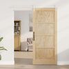 vidaXL Sliding Door ORKDAL Brown 33.86 x 83.07 in Solid Pine Wood