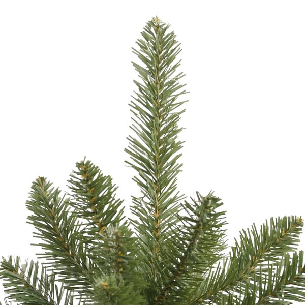 vidaXL Artificial Hinged Christmas Tree Green PVC and metal 5.9 ft height