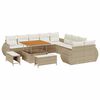 vidaXL Garden Sofa Set with Cushion Manual 13 pcs beige and cream