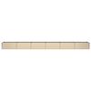 vidaXL Planter Ivory 236.22 x 31.50 x 17.72 in Steel