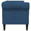 vidaXL Chesterfield Sofa Blue 100% polyester 2-Seater Chesterfield Sofa