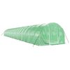vidaXL Greenhouse Green PE (polyethylene), galvanized steel Large