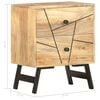 vidaXL Bedside Cabinet Golden Brown Solid Mango Wood 15.7x11.8x19.7 in