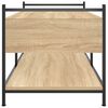 vidaXL Coffee Table Sonoma oak Engineered wood, metal Medium
