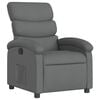 vidaXL Recliner Chair Dark Gray 100% polyester, metal, plywood Medium