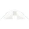 vidaXL Greenhouse White Polyethylene (PE), Galvanized Steel Large
