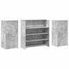 vidaXL Reception Desk Concrete grey Engineered wood Large Reception Desk