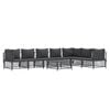 vidaXL Garden Lounge Set Anthracite Woven fabric Large Modular