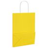 vidaXL Paper Bags 50 pcs with Handles Yellow 21x11x28 cm
