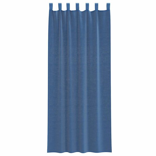 vidaXL Voile Curtains with Loops 2 pcs Royal Blue 55.1x102.4"
