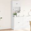 vidaXL Kitchen Cabinet White 23.6"x19.7"x70.9" Engineered Wood