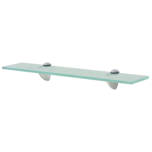 vidaXL Floating Shelf Clear Tempered safety glass, Zinc alloy