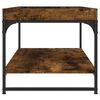 vidaXL Coffee Table Smoked Oak Engineered wood, Iron Medium Coffee Table