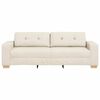 vidaXL Sofa Beige 87.01 x 30.71 x 31.50 in Linen-blend Fabric