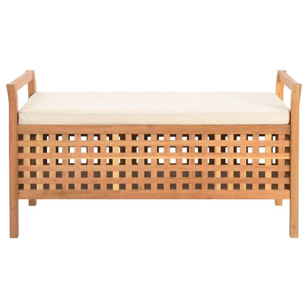 vidaXL Bench Natural, Cream