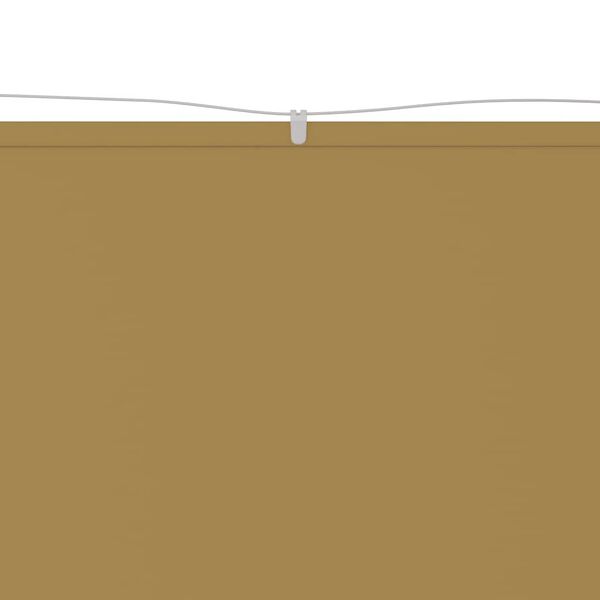 vidaXL Vertical Awning Beige Oxford fabric (100% polyester)