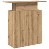 vidaXL Reception Desk Artisan Oak Engineered Wood 39.4 in Reception Desk