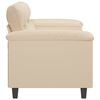 vidaXL 2-seater Sofa Cream