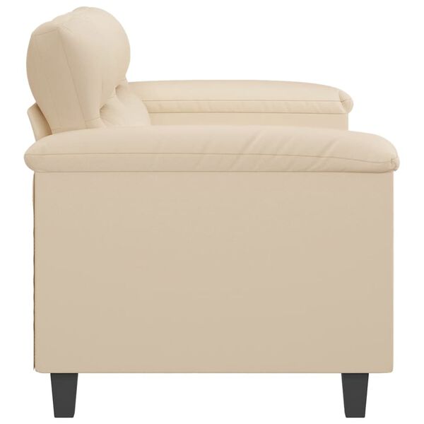 vidaXL 2-seater Sofa Cream