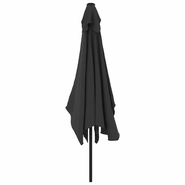 vidaXL Garden Parasol Anthracite Polyester 118.1 x 78.7 in Tiltable