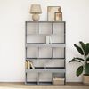 vidaXL Bookcase Concrete grey Engineered wood Large Bookcase
