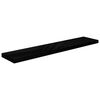 vidaXL Wall Shelf Set of 2 High gloss black Honeycomb MDF, metal Large