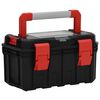vidaXL Tool Box Black and Red 17.7x11.0x10.4"
