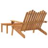 vidaXL Garden Lounge Set Set of 2 Solid acacia wood Large Foldable