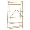 vidaXL Clothes Rack Natural Bamboo 43.3x15.7x70.9 in Bamboo Clothes Rack