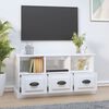 vidaXL TV Cabinet High gloss white Engineered wood Medium TV Cabinet