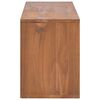 vidaXL TV Cabinet Natural Teak Solid Teak Wood 35.4 x 11.8 x 15.7 in