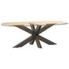 vidaXL Coffee Table Leg Spider Shape Natural Steel 38.6 x 22.8 x (16.5-16.9) " Steel