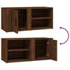 vidaXL TV Cabinet Set of 2 Brown Oak Engineered Wood Medium TV Cabinet