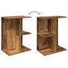 vidaXL Bedside Table Set of 2 Old Wood Engineered Wood Small