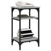 vidaXL Side Table Grey Sonoma Engineered wood Side Table Rectangular