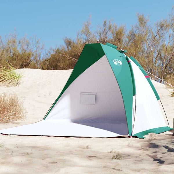 vidaXL Beach Tent Sea Green 105.5x87.8x49.2" 185T Polyester