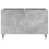 vidaXL Record Cabinet Concrete Gray Engineered Wood, Iron Medium