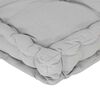 vidaXL Pallet Cushion Grey 100% cotton and cotton blend filling