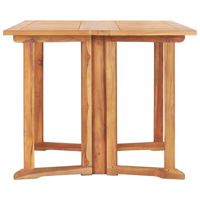 vidaXL Folding Butterfly Patio Table 59.1"x35.4"x29.5" Solid Teak Wood