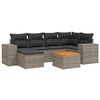 vidaXL Garden Sofa Set Gray, Dark Gray