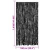 vidaXL Fly Curtain Anthracite 39.4x90.6" Chenille