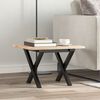 vidaXL Coffee Table Leg Black Tough Powder-coated steel Medium