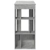 vidaXL Bar Table Concrete grey Engineered wood 40.2x19.7x40.7 in