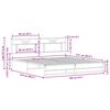 vidaXL Bed Frame Sonoma oak Steel, engineered wood Double