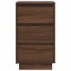 vidaXL Bedside Cabinet Brown Oak Engineered wood Compact Bedside Cabinet