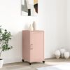 vidaXL Sideboard Pink Cold-rolled steel 14.2x15.4x28.3 in Modern